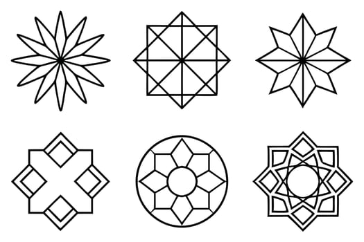 Geometric Line Art Illustration for Sophisticated Artistic Wall Decor vector