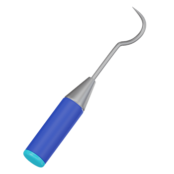 3D Render Dental Probe Medical Tool Illustration Icon png