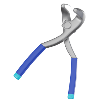 3D Render Dental Forceps Medical Tool Illustration Icon png