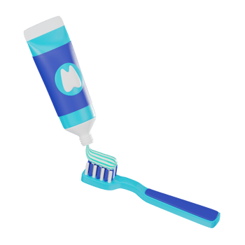 3D Render Toothpaste with Toothpaste Tube Illustration Icon png