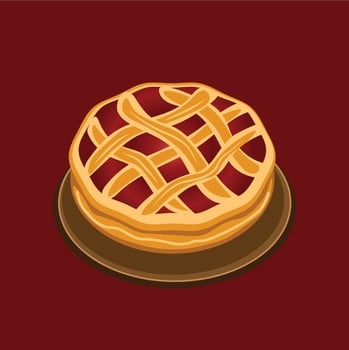 Pie for thanksgiving vector