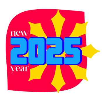 Trending Colourful 2025 New Year Logo Concepts png