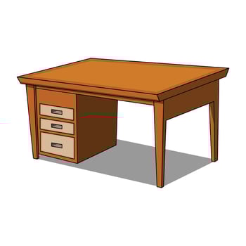 Office Desk Illustration vector