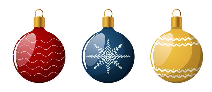Patterned Christmas balls. Christmas tree toys. Decorations. illustration on a white background. vector
