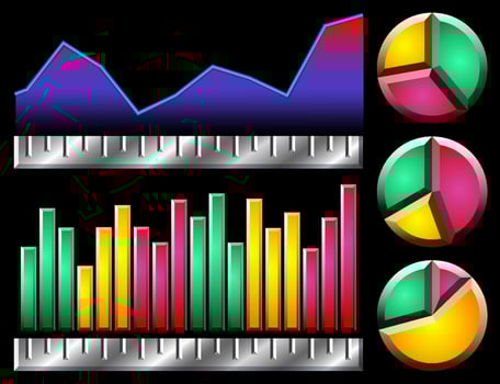 Infographic elements and diagrams vector