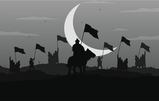The Warriors of the Caliphate Illustration design vector