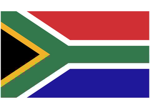 South Africa National Flag vector