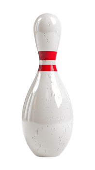 Bowling Pin Isolated on Transparent Background png