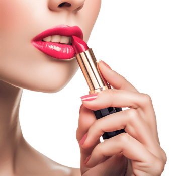 Lipstick Model Advertising Isolated on Transparent Background png
