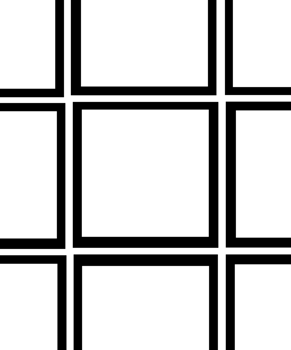A black and white square with squares on it png