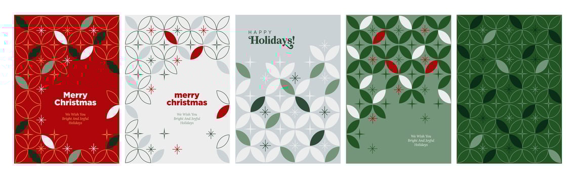 Merry Christmas and Happy New Year Greeting Cards. illustration concepts for background, greeting card, party invitation card, website banner, social media banner, marketing material. vector
