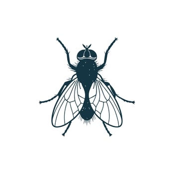 Creative simple Bee silhouette Style with white background vector