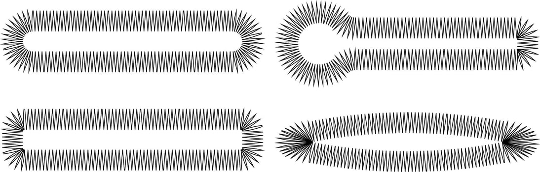 black white buttonhole icon set vector