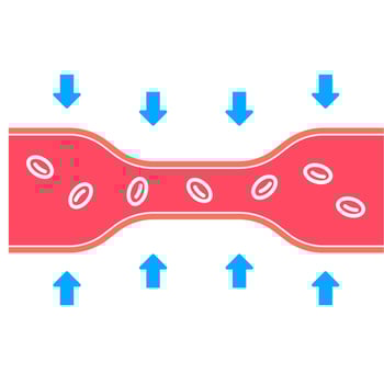 vasoconstriction Blood Vessel icon vector