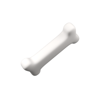 Bone isolated 3d render icon illustration png