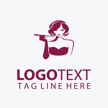 Luxe Aura fashion lady logo vector