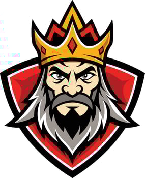 King mascot logo design vector
