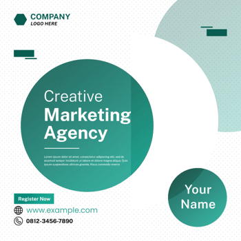 green creative agency minimalist psd