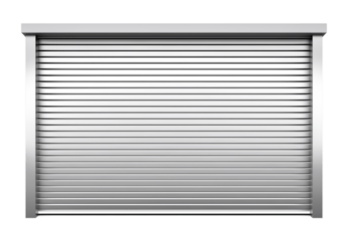 Horizontal Roll Up Door Isolated on Transparent Background png