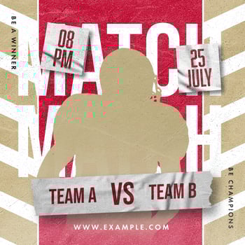 match social media for your event psd
