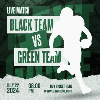 gameday american football social media template for you psd