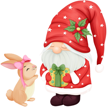 rabbit and santa png