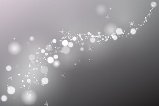 Glowing Particles. Gray background. vector