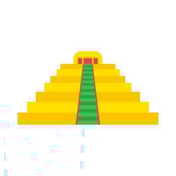 Ancient Mexican Step Pyramid vector