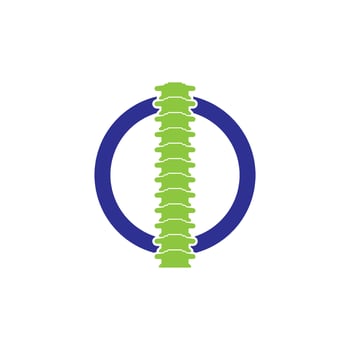 A green and blue logo for a company vector