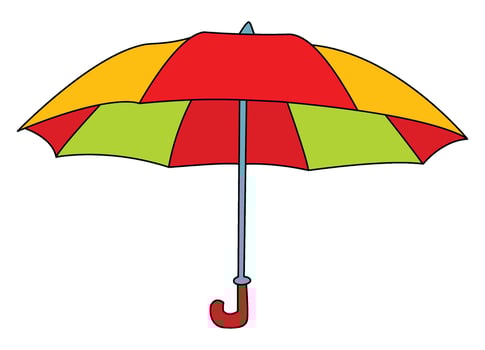 Umbrella isolated on a white background vector