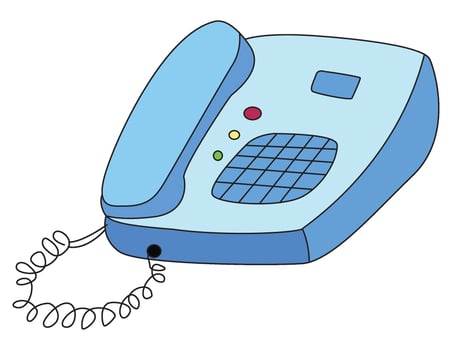 Telephone isolated on a white background vector