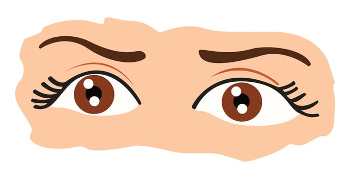 Cute eye cartoon vecto vector