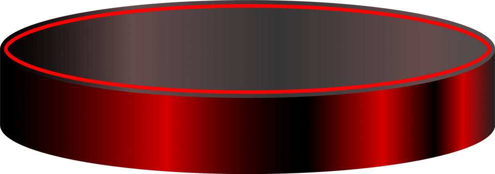 Red and black gradient podium for advertising, product display, technology style. png