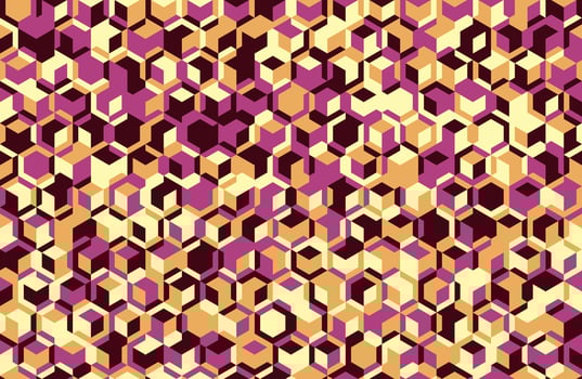 Creative geometric pattern with mosaic shapes and seamless design. Ideal for modern posters, backgrounds, or abstract textile prints. vector