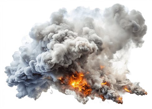 Abstract white smoke on transparant background for design png