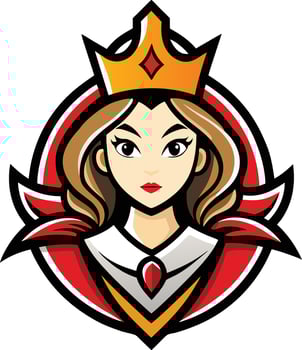 Queen of hearts vector