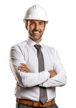 Architect Crossed Arms Isolated on Transparent Background png