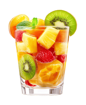 Fruit Cocktail Isolated on Transparent Background png