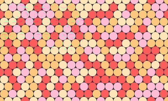 Polka dot with a repeating round spot pattern. Perfect for seamless textile prints, trendy wallpapers, and abstract geometric poster backgrounds. vector