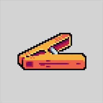 Pixel art illustration Clothes Pin. Pixelated Laundry Pin. Clothes Pin Laundry pixelated for the pixel art game and icon for website and game. old school retro. vector