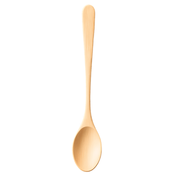 Set of Simple Wooden Salad Serving Utensils png