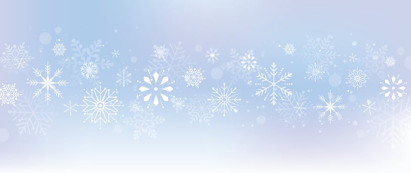 Crystal snowflake and circle shapes graphics. vector