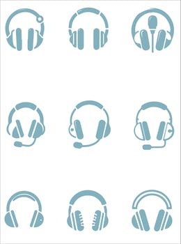 Audio Aura collection logo vector