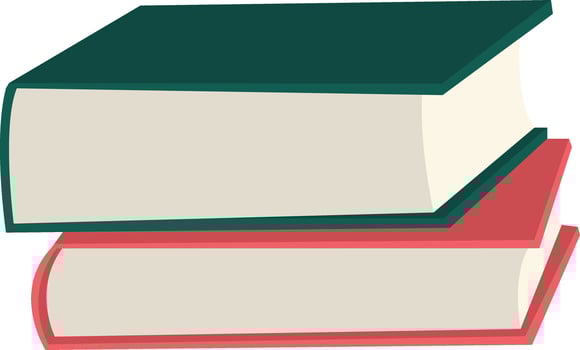 Illustration of Two Stack Book vector