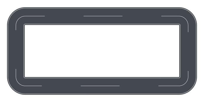 Street road highway decorative frame illustration design vector