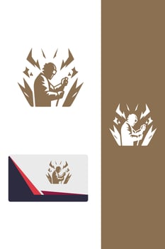 Steel Spark Welding Logo vector