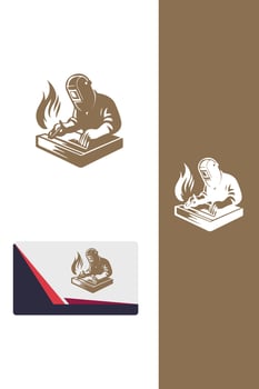 Steel Spark Welding Logo vector