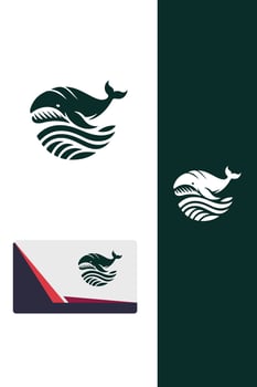 Whale Tail Logo Designs vector