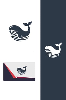 Whale Tail Logo Designs vector