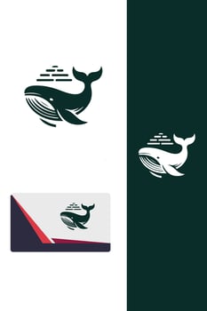 Ocean Whale Studios Logo vector